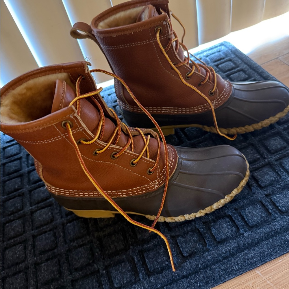 L.L. Bean Classic Duck Boots - Brown and Tan